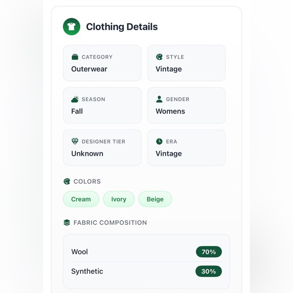 Vintage English Style Wool Cape with matching Hat - Picture 4 of 4